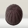 Women's chocolate-color double-knitted beanie 2.jpg