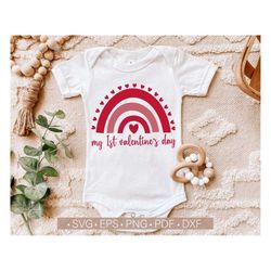 my 1st valentine's day svg my first valentine's day png, retro valentine rainbow svg, heart svg, love svg, new baby svg