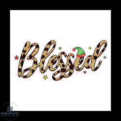 christmas blessed png, christmas png, xmas png, xmas hat png, christmas gift png