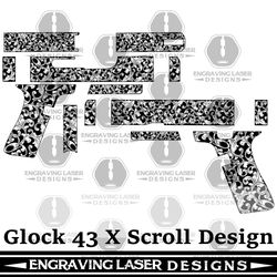 engraving laser designs glock 43 x scroll design