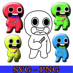 aby Jumpscare SVG, Baby Banbaleena SVG, Baby Jumbo Josh SVG,SVG, Baby Garten Of Banban Characters SVG, Jumpscare, Banba