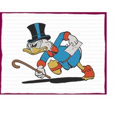 scrooge mcduck ducktales fill embroidery design 15 - instant download