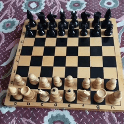 Wooden chess USSR