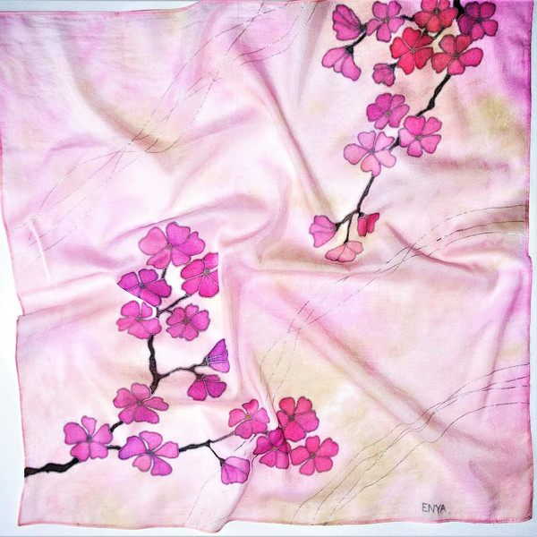 Hand-painted-pink-silk-cotton-square-scarf-print-blooming-cherry.jpg