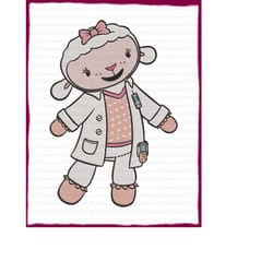 lambie doc mcstuffins fill embroidery design 4 - instant download