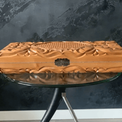 Hand-carved backgammon