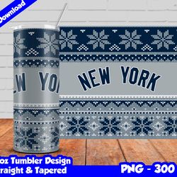 yankees tumbler design png, 20oz skinny tumbler sublimation template, yankees tumbler straight and tapered design,