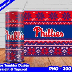 phillies tumbler design png, 20oz skinny tumbler sublimation template, phillies tumbler straight and tapered design,