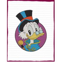 scrooge mcduck ducktales fill embroidery design 2 - instant download