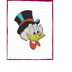 scrooge mcduck ducktales fill embroidery design 27 - instant download