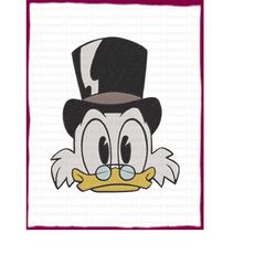 scrooge mcduck ducktales fill embroidery design 9 - instant download