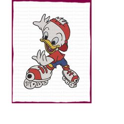 Huey Ducktales Fill Embroidery Design 1 - Instant Download