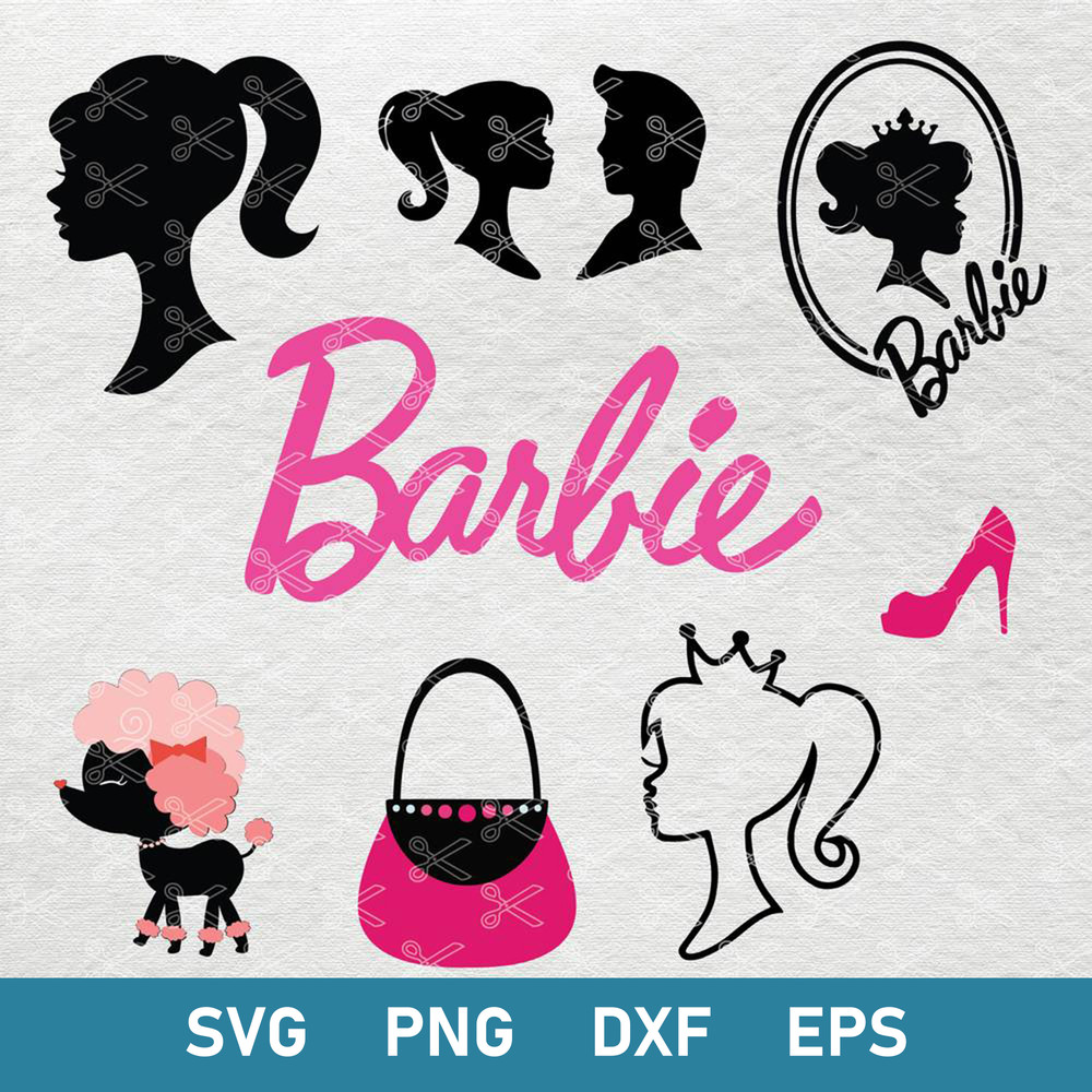 Barbie Bundle Svg, Barbie Svg, Barbie Dolls Svg, Png Dxf Eps Digital File.jpg