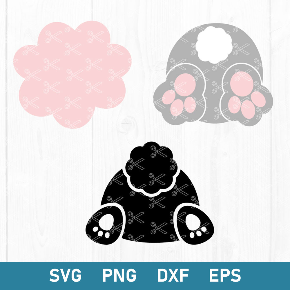 Bunny Tail Bundle Svg, Bunny Tail Svg, Bunny Svg, Png Dxf Eps Digital File.jpg