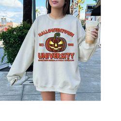 halloweentown university sweatshirt, halloween shirt, halloween town est 1998 sweatshirt, fall sweatshirt,pumpkin shirt,