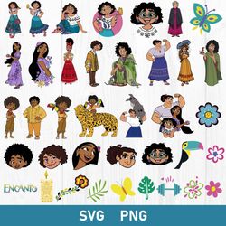 encanto bundle svg, encanto svg, encanto characters svg, disney svg, png digitla file