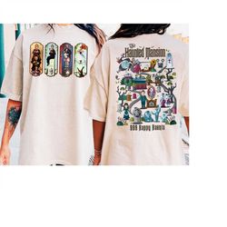 Haunted Mansion Comfort Color Shirt, The Haunted Mansion Map Shirt, Retro Disney Halloween Shirt, Stretching Room Shirt,