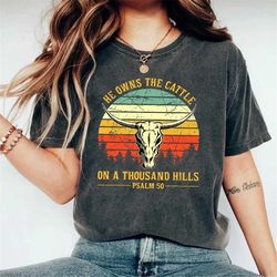 bible verse unisex tee, trendy western christian shirt, faith based shirt longhorn shirt midwest shirt scripture catholi