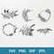 Floral Monogram Bundle Svg, Floral Monogram Svg, Floral Flower Svg, Png Dxf Eps File.jpg