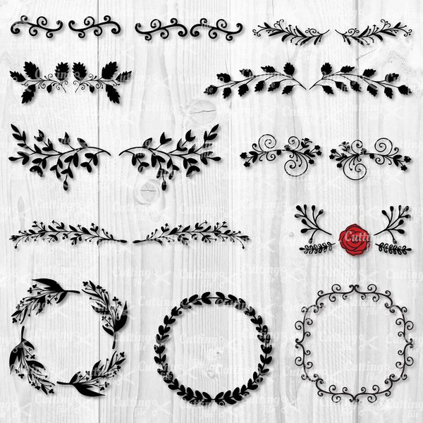 Flourish Bundle Svg, Flourish Svg, Flourish Clipart, Flouris - Inspire