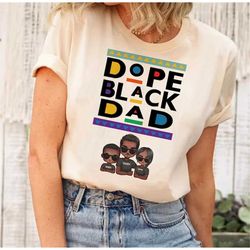 personalized dope black dad shirt, new dad shirt, custom kid names shirt, father's day gift, funny gifts
