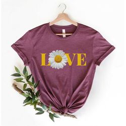 Daisy Love Shirt, Love Shirt, Daisy Shirt, Daisy Tee, Cute Daisy Shirt, Flower Shirt, Floral Shirt, Floral Tee, Gift For