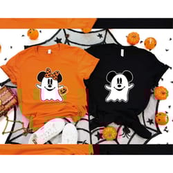 ghost mickey minnie disney halloween shirt, mickey minnie halloween shirt, disney halloween shirt, mickey boo halloween,