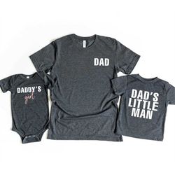 fathers day gift from kids daughter son, fathers day shirt matching kids, gift from daughter, gift from son, father daug