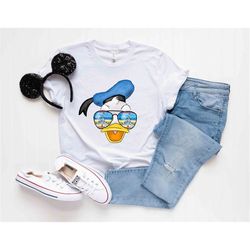 retro donald duck sunglasses shirt, donald duck shirt, disney castle donald duck shirt, disney vacation shirt, donald du