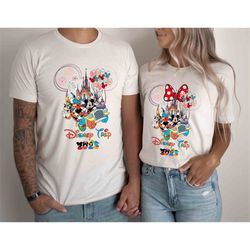 disney trip 2023 family matching shirt, mickey minnie disney couple shirts, disney family trip, mickey friends shirt, di