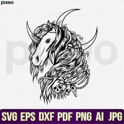 unicorn svg, unicorn flower svg, unicorn head svg, unicorn face svg, unicorn clipart, unicorn cricut, unicorn cut file,