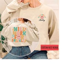 nicu nurse shirt, custom name nicu nurse shirt, nicu nurse gift,nurse appreciation gift,neonatal intensive care unit,nic