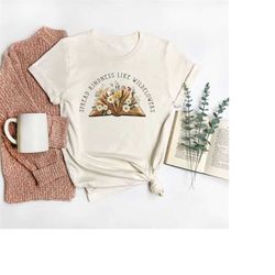 wildflower book shirt, reading shirt, book lover shirt, librarian shirts, teacher book shirt ,book lover gift, reading s