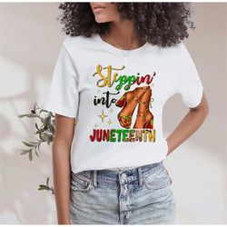 stepping into juneteenth shirt, 1865 juneteenth shirt, juneteenth shirt, freedom shirt, african american juneteenth shir