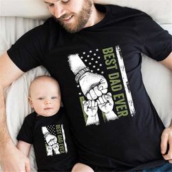 personalized dad raised fist bump t-shirt, father's day gift, custom kid names gift for daddy, best dad ever shirt, dad