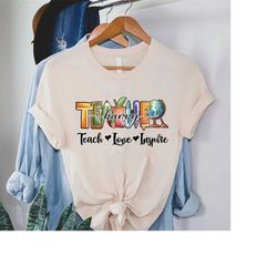 Teacher Shirt, Custom Teacher Shirt For Teacher Appreciation, Gift For Teacher, Customized Name Teacher Shirt, Cute Elem