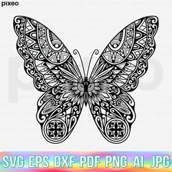 butterfly svg, butterfly mandala svg, butterfly clipart, mandala svg, butterfly cricut, butterfly vector, butterfly cut