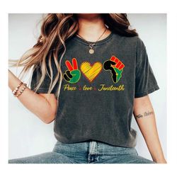 peace love juneteenth shirt, peace love juneteenth, black lives matter shirt, juneteenth t shirt,juneteenth gift shirt,