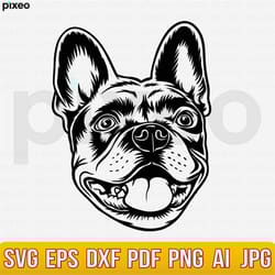 french bulldog svg, frenchie svg, french bulldog clipart, frenchie cricut, bulldog svg, bulldog breed svg, french bulldo