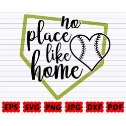 no place like home svg | no place svg | like home svg | home svg | place svg | like svg | softball cut file | softball q