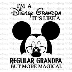 i'm a grandpa, it's like a regular grandpa but more magical svg, father day svg, family trip, files for cricut