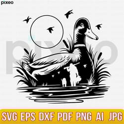 duck hunting svg, bird hunting svg, hunting dog svg, duck hunter svg, duck svg, hunting season svg, hunting cut file, du