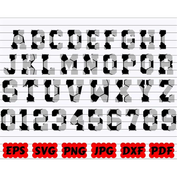 Socoder Font Soccer Font SVG | Soccer Alphabet SVG | Soccer Letters SVG | | Inspire ...