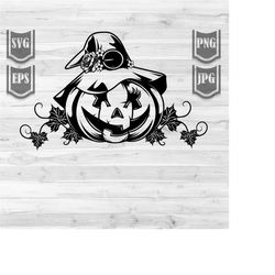 pumpkin witch hat svg file || halloween svg || pumpking svg || halloween shirt || pumpkin witch hat svg || cutting files