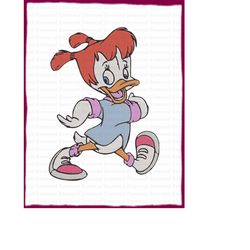 gosalyn mallard darkwing duck fill embroidery design 6 - instant download