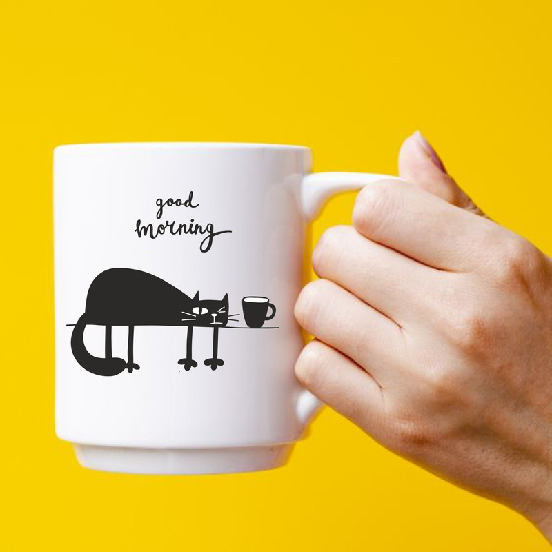 GOOD Morning SVG PNG Instant Digital Download Clipart Vector Outline Stencil - 2.jpg