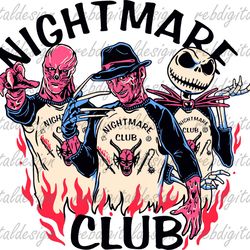 halloween svg, nightmare club png , spooky season, hell devil fire, trendy halloween, hell club png, halloween png, inst