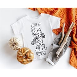 i love my mummy shirt, i love my mummy halloween tee, mummy shirt,i love my mummy gift, cute halloween party shirt