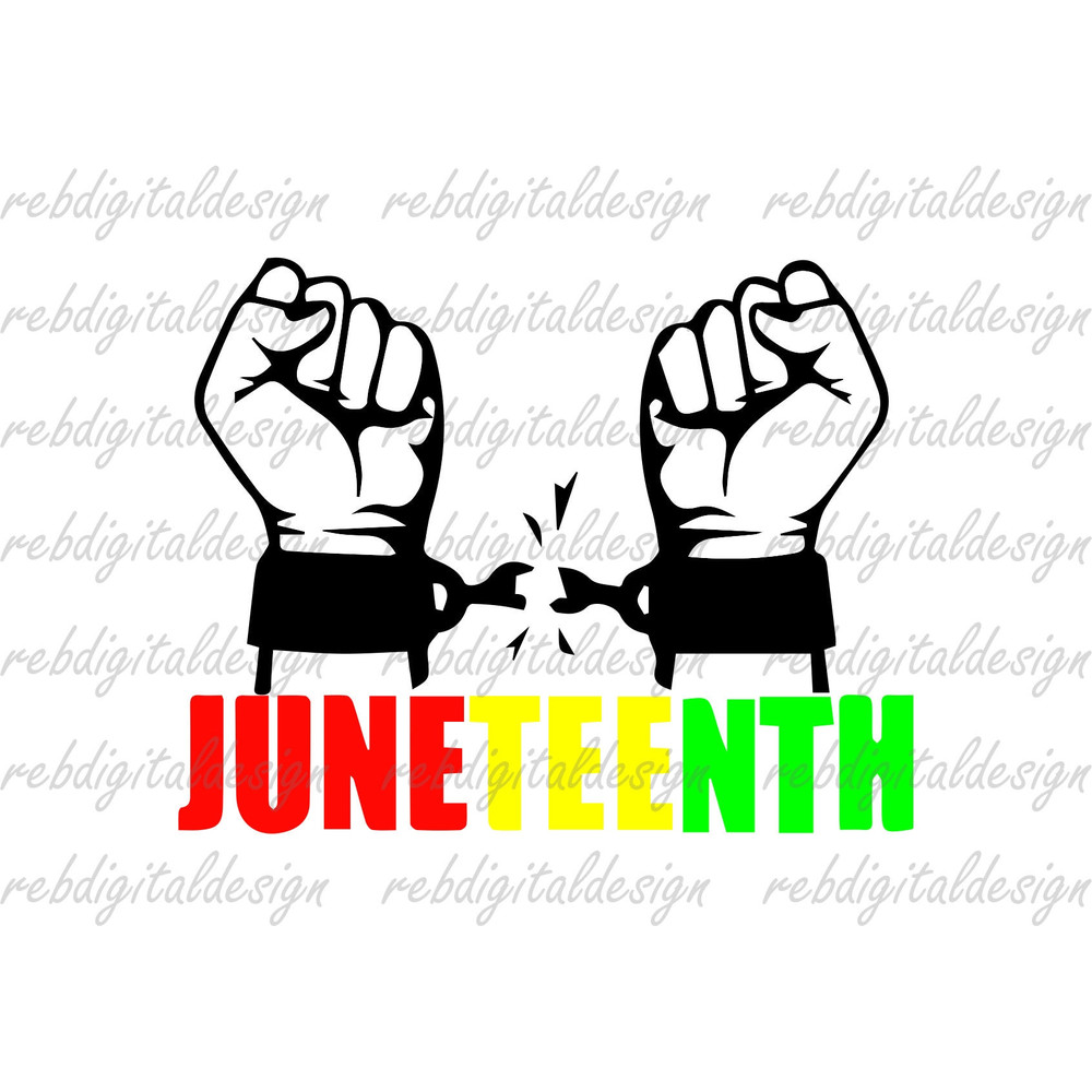 Juneteenth Black History Breaking Every Chain Black woman Gifts SVG PNG PDF Eps Instant Digital Download Clipart Vector Outline Stencil - 1.jpg