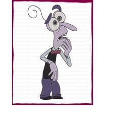 fear inside out filled embroidery design 1 - instant download